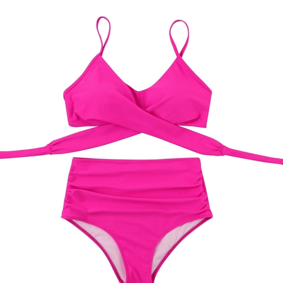 Brand New High-waisted Two-Piece Bathing Suit - Picture 3 of 3